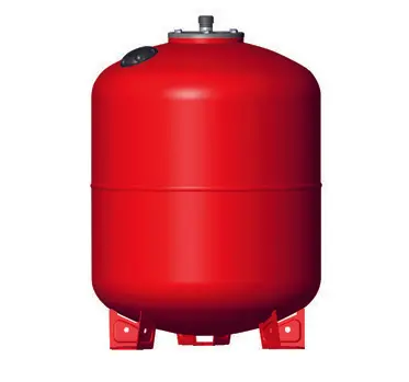 Red pressurised gas vessel from Bolton Domestic Gas Services Wolverhampton