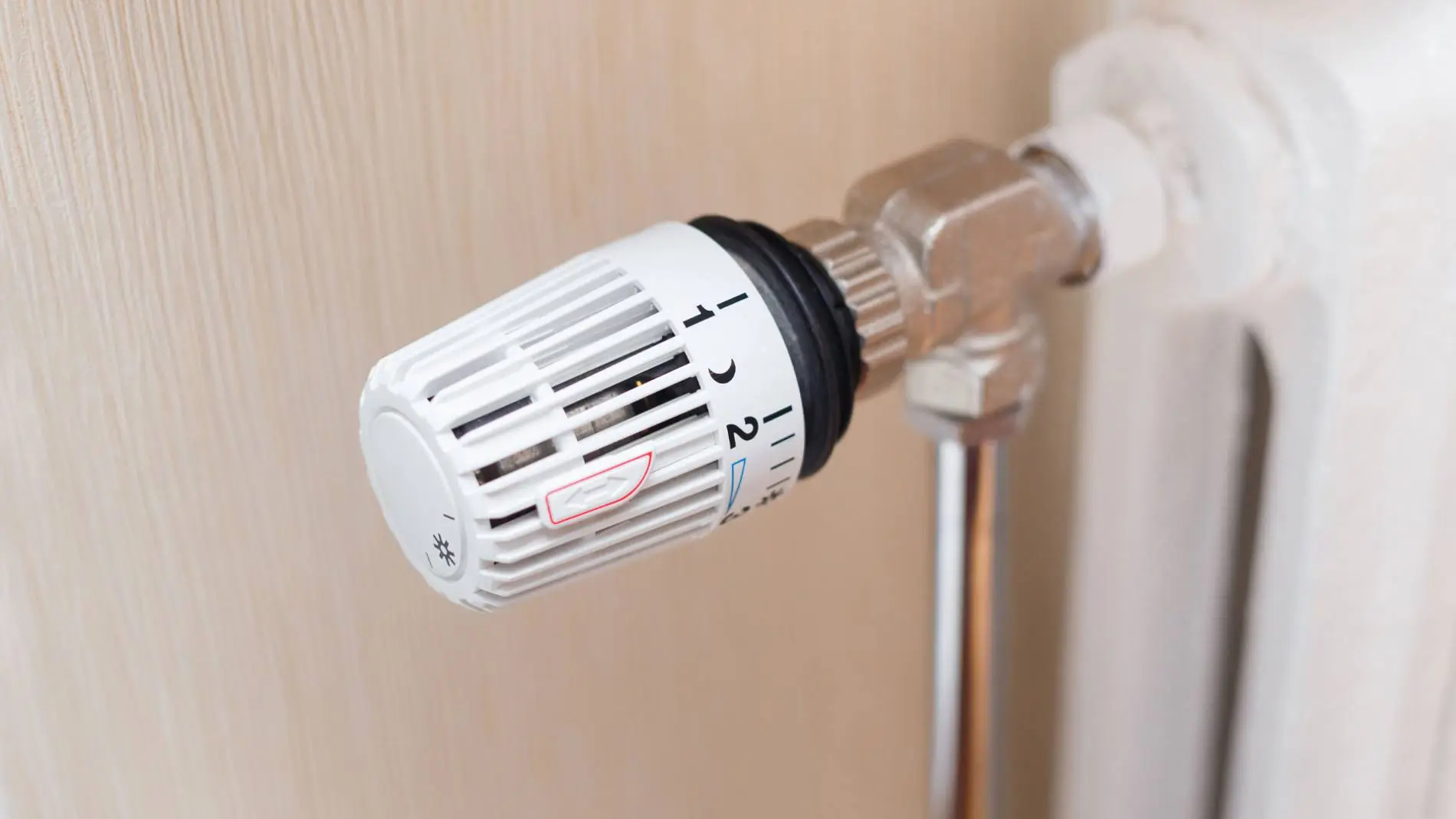 Thermostatic valve on a radiator after power flushing by Bolton Domestic Gas Services Wolverhampton